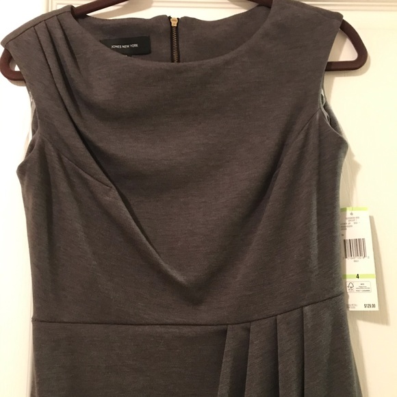 Jones New York heather grey dress size 4 New NWT - Picture 4 of 5